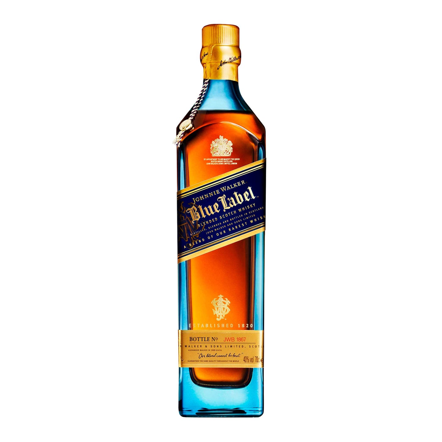 Johnnie Walker Blue Label Blended Scotch Whisky, 70cl (DDP)